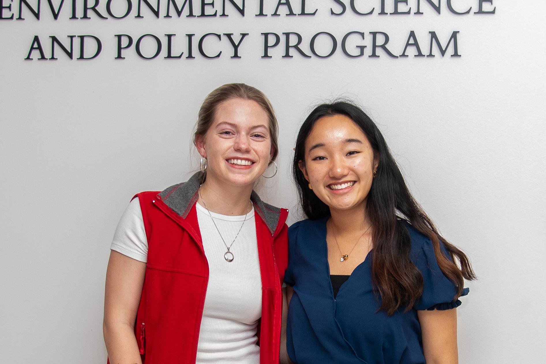 Vivian Maneval and Michelle Wang, Udall Scholars