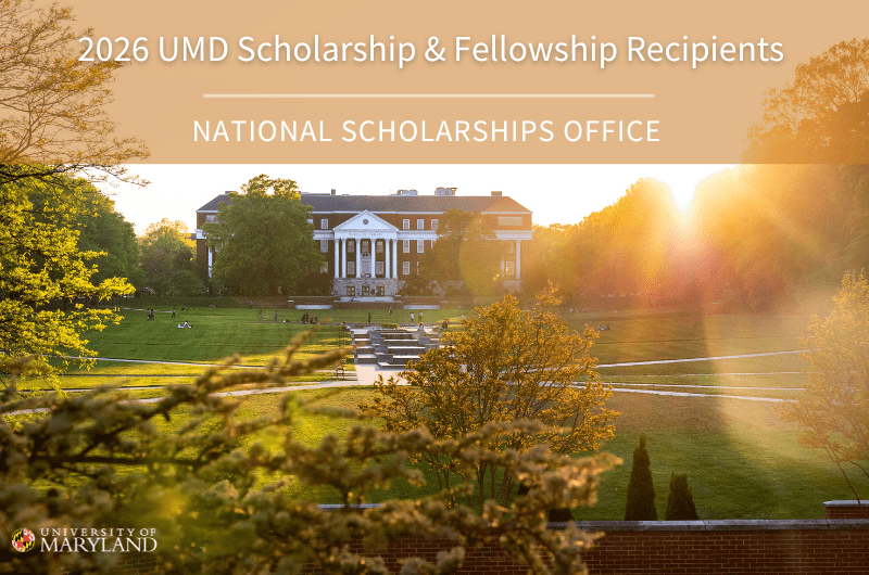 2026 UMD National Scholarship & Fellowship Recipients